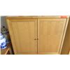 Image 2 : Light Wood Cabinet Unit w/Accent Detail, 35.5" X 14"D X 51"H