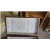 Image 7 : Painted Wooden Trunk lined with Japanese Writing 23.5"W X 13.5"D X 16.5"H