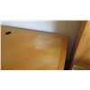 Image 2 : Lt. Wood Corner Desk with Chair, Detail Accent (some fading towards right), 48X42