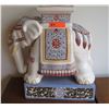 Image 1 : Ceramic Elephant Pedestal, Approx 20" Tall