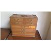 Image 1 : Japanese 7-Drawer Jewelry Chest with Lined Drawers 15" X 7.5" X 13"H