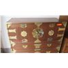Image 2 : 3-Drawer Oriental Chest w/ Fold-Down Secretaire Top (Desk) 42”x44”x18”