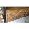 Image 2 : Large Wooden Shelving Unit w/ Bottom Drawers, 78”x47”x12”