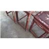 Image 5 : Qty 4 Nesting Wooden Side Tables w/ Inlaid Bird & Bamboo Motif (largest is 14X20X26H, smallest 11X8X