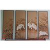 Image 1 : 4-Panel Artwork with Cranes, Each Panel 17”x47”