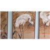 Image 6 : 4-Panel Artwork with Cranes, Each Panel 17”x47”
