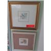 Image 1 : Qty Framed Watercolor Birds, Ltd. Ed Prints, Susanne Riva, Original Signature 11.5 X 11.5 &11" X 11"