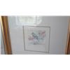 Image 2 : Qty Framed Watercolor Birds, Ltd. Ed Prints, Susanne Riva, Original Signature 11.5 X 11.5 &11" X 11"