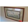 Image 1 : Framed Japanese "Crickets & Insects" Watercolor 26.5" x 17"