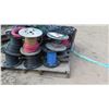 Image 8 : Entire Pallet of Spools of Misc. Coated Wire Cables