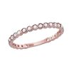 Image 1 : 0.18 CTW Diamond Stackable Ring 14KT Rose Gold - REF-22N4F