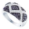 1 CTW Black Color Diamond Fashion Ring 14KT White Gold - REF-76Y4X