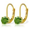 Genuine 1.0 ctw Diamond Anniversary Earrings Jewelry 14KT Yellow Gold - REF-204K6V