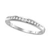 Image 1 : 0.27 CTW Diamond Wedding Ring 14KT White Gold - REF-30M2H