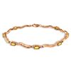 Image 1 : Genuine 2.01 ctw Citrine & Diamond Bracelet Jewelry 14KT Rose Gold - REF-76T7A