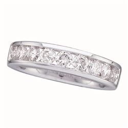 0.15 CTW Diamond Wedding Ring 14KT White Gold - REF-22H4M