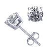 Image 1 : 14K White Gold Jewelry 1.06 ctw Natural Diamond Stud Earrings - REF#141G9M-WJ13295