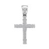 Image 1 : 1.17 CTW Mens Diamond Roman Cross Charm Pendant 10KT White Gold - REF-82Y4X