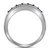 Image 2 : 0.50 CTW Blue Color Diamond Ring 10KT White Gold - REF-41N9F