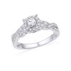0.50 CTW Diamond Solitaire Bridal Engagement Ring 10KT White Gold - REF-49X5Y