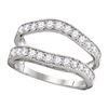 Image 1 : 1 CTW Diamond Ring 14KT White Gold - REF-82W4K