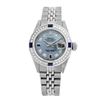 Rolex Pre-owned 26mm Womens Custom Blue Stainless Steel - REF-480Y2W