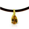 Genuine 4.7 ctw Citrine Necklace Jewelry 14KT Yellow Gold - REF-32W3Y