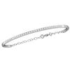 0.50 CTW Diamond Promise Bangle Bracelet 10KT White Gold - REF-75H2M