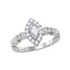0.78 CTW Marquise Diamond Bellina Bridal Engagement Ring 14KT Two-tone Gold - REF-120X2Y