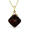 Genuine 8.75 ctw Garnet Necklace Jewelry 14KT Yellow Gold - REF-31H9X