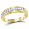 Image 2 : 1.35 CTW His & Hers Diamond Cluster Matching Bridal Ring 10KT Yellow Gold - REF-86Y2X