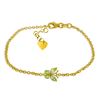 Image 1 : Genuine 0.60 ctw Peridot Bracelet Jewelry 14KT Yellow Gold - REF-41P6H