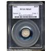 Image 1 : 1851 3CS MS65 PCGS. Lovely dove-gray,