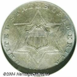 1855 3CS MS65 NGC. Breen-2920. Dusky rose,