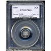 Image 1 : 1869 3CS PR63 PCGS. Small windows of