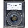 Image 1 : 1871 3CS PR64 PCGS. A colorfully toned and