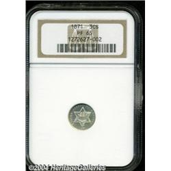 1871 3CS PR65 NGC. A modestly frosted star