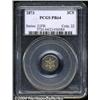 Image 1 : 1873 3CS PR64 PCGS. Rich tan-brown and