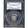 Image 1 : 1867 3CN PR65 Cameo PCGS. Fully struck and