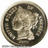 Image 1 : 1870 3CN PR66 Cameo NGC. A fully brilliant,