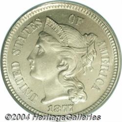 1877 3CN PR65 Cameo PCGS. Another example of