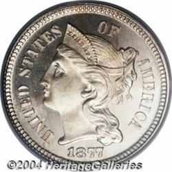 1877 3CN PR66 Cameo PCGS. Another high grade