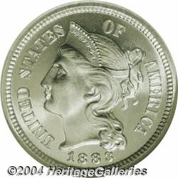 1883 3CN PR68 NGC. Sparkling proof brilliance