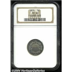 1870 5C PR65 NGC. One of the slightly scarcer,