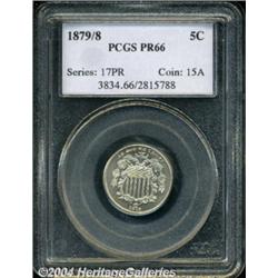1879/8 5C PR66 PCGS. Fully struck with