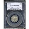 Image 1 : 1879/8 5C PR65 Cameo PCGS. A lightly patinated