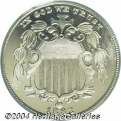 1883 5C Shield PR67 Cameo PCGS. While not a