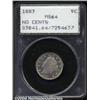 Image 1 : 1883 5C No Cents MS64 PCGS. Lustrous, with