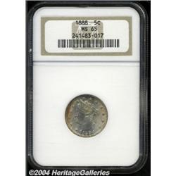 1888 5C MS65 NGC. Well frosted surfaces