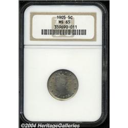 1905 5C MS65 NGC. A delightfully smooth,